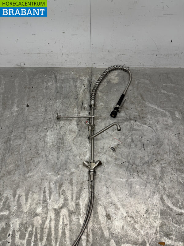 Combisteel en acier inoxydable Prélavage douche Rinçage robinet avec mitigeur et bec Horeca