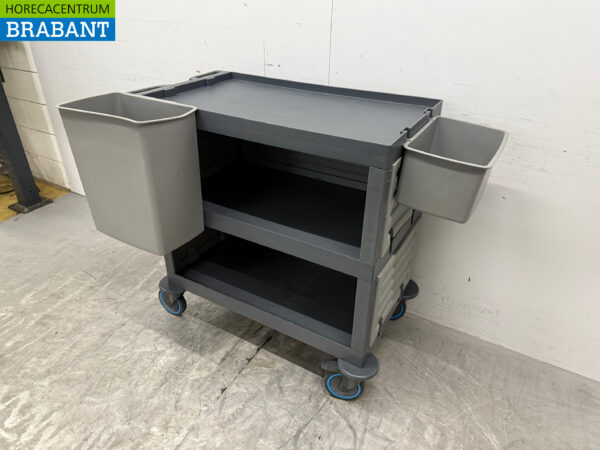 Chariot de service en plastique 3 étages 123 cm Horeca – Image 2