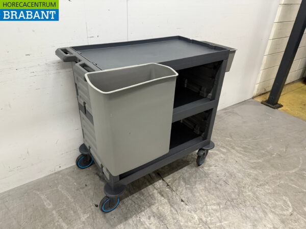 Chariot de service en plastique 3 étages 123 cm Horeca – Image 3