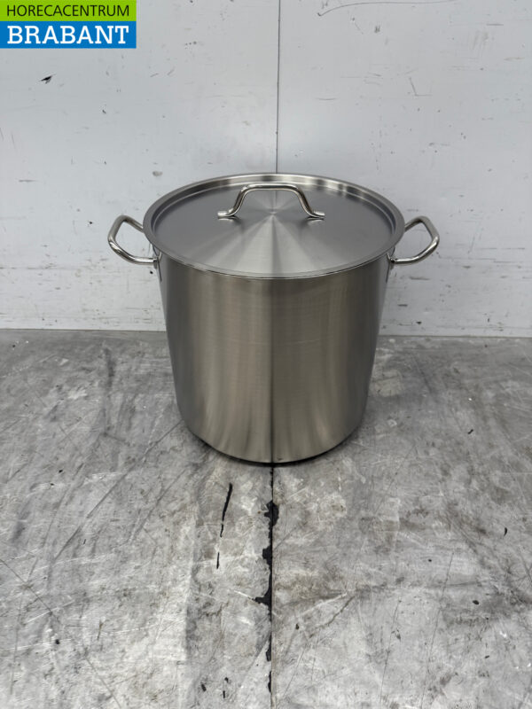 Combisteel en acier inoxydable Poêle à soupe Poêle de cuisson 36 x 36 cm 36 litres Horeca
