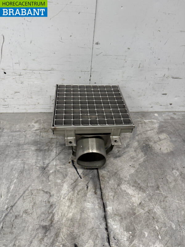 Siphon de sol Combisteel en acier inoxydable 20 x 20 x 13 cm Horeca