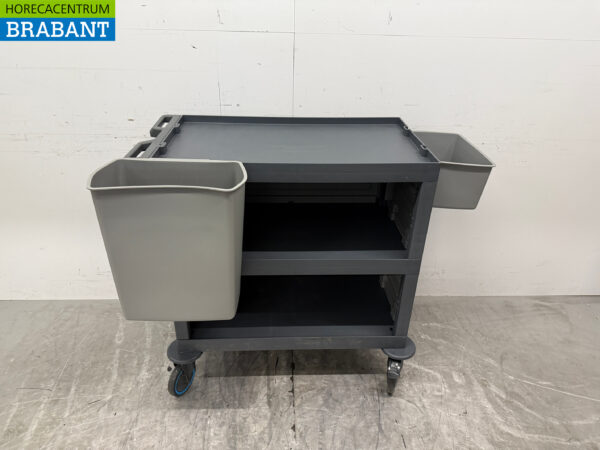 Chariot de service en plastique 3 étages 123 cm Horeca
