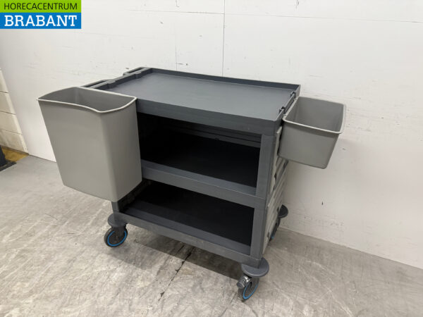 Chariot de service en plastique 3 étages 123 cm Horeca – Image 2