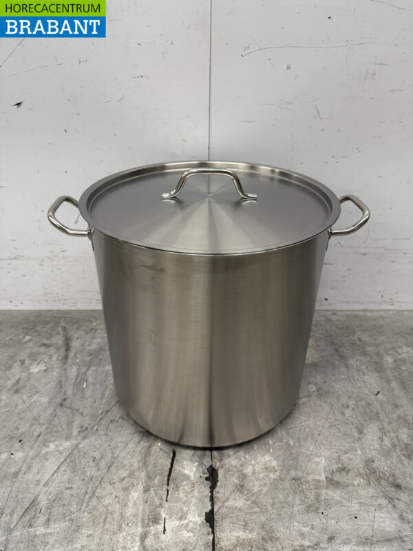 Combisteel en acier inoxydable Poêle à soupe Poêle de cuisson 40 x 40 cm 50 litres Horeca
