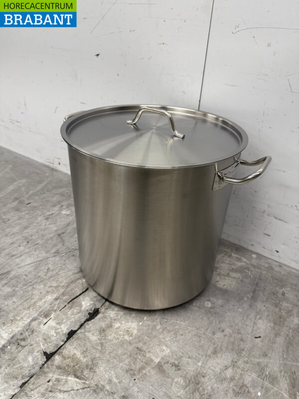 Combisteel en acier inoxydable Poêle à soupe Poêle de cuisson 40 x 40 cm 50 litres Horeca – Image 2