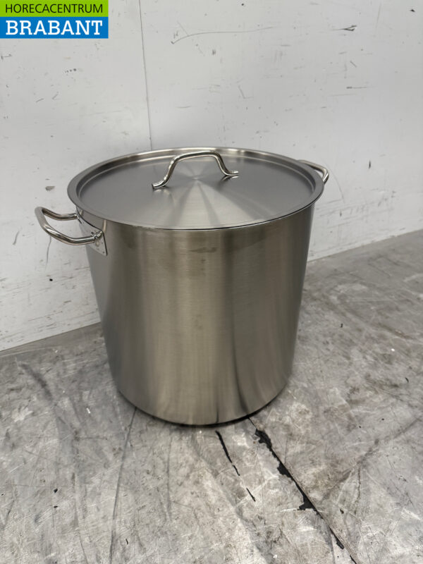 Combisteel en acier inoxydable Poêle à soupe Poêle de cuisson 40 x 40 cm 50 litres Horeca – Image 3