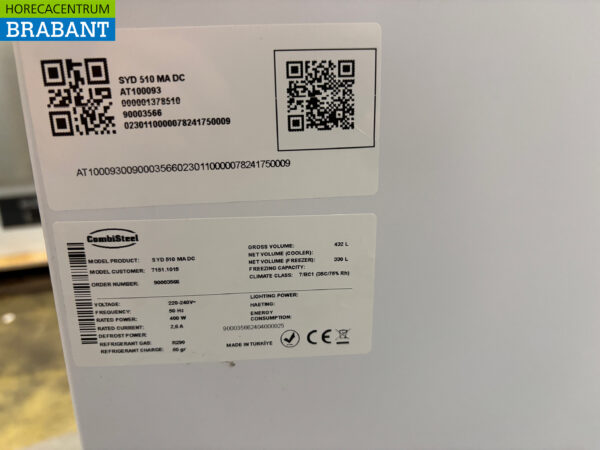 Combisteel Congélateur de magasin Congélateur avec couvercles coulissants en verre 432 litres 230V Horeca – Image 4