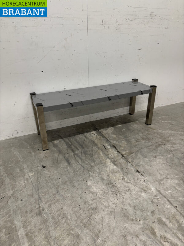 Pont d'étagère en acier inoxydable 100 x 30 x 36 cm Restauration – Image 3
