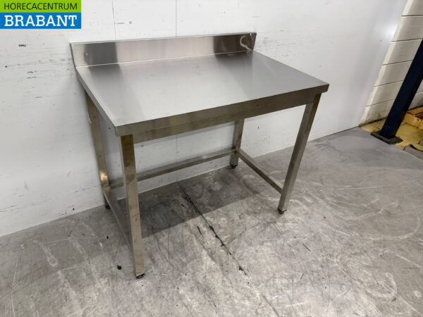 Table de travail en acier inoxydable 100 x 60 x 85,5 cm Horeca – Image 3
