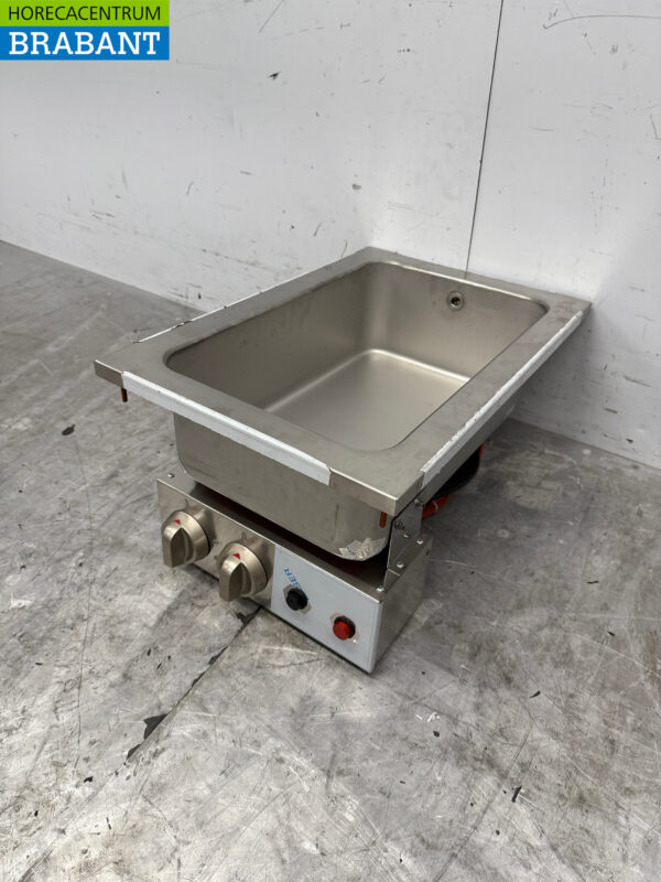 Combisteel en acier inoxydable Bain Marie à encastrer 1/1 GN 230V Horeca – Image 2