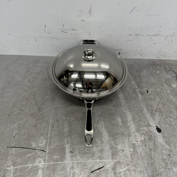 Acier inoxydable wok universel à induction poêle wok avec couvercle 36 cm Horeca