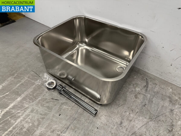 Evier Combisteel en acier inoxydable 60 x 50 x 28 cm Horeca – Image 2