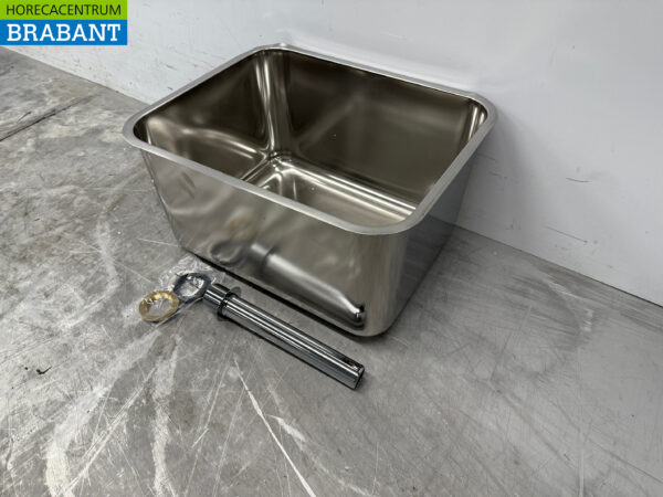Evier Combisteel en acier inoxydable 50 x 40 x 28 cm Horeca – Image 2