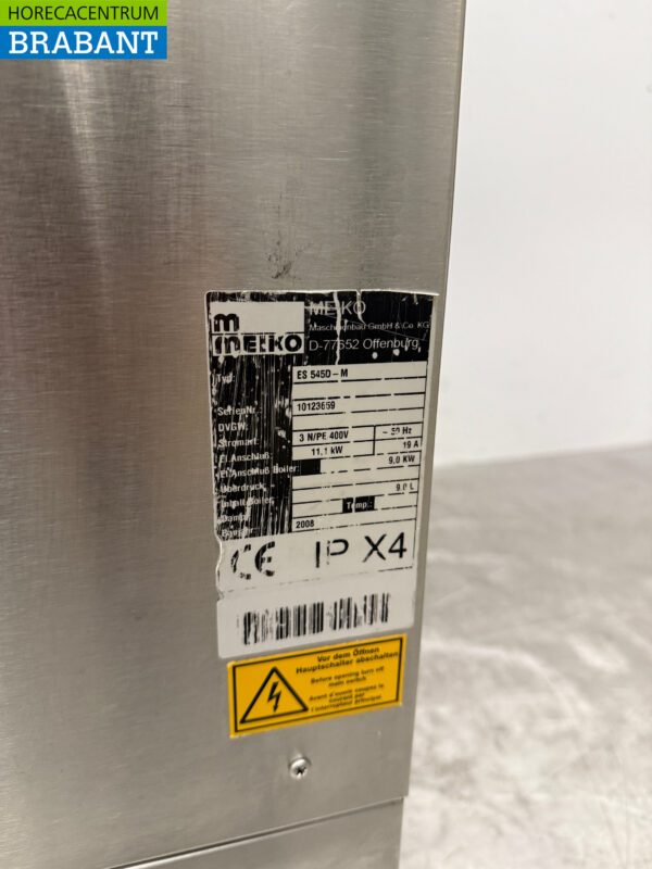 Lave-vaisselle à passage Meiko EcoStar 525D en acier inoxydable 400V Horeca – Image 6