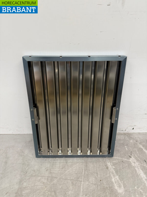 Grille en acier inoxydable Filtre à lamelles Filtre à lamelles pour hotte aspirante 40 x 50 x 2,5 cm Secteur de la restauration