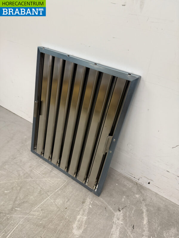 Grille en acier inoxydable Filtre à lamelles Filtre à lamelles pour hotte aspirante 40 x 50 x 2,5 cm Secteur de la restauration – Image 2
