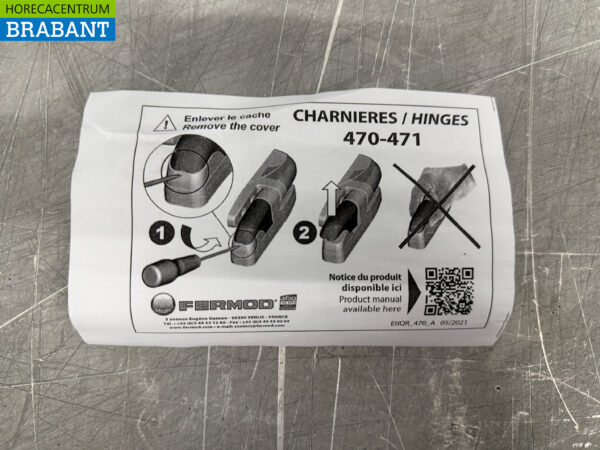 Fermod charnière charnières 470 - 471 composite montant 6 jeux Horeca – Image 5