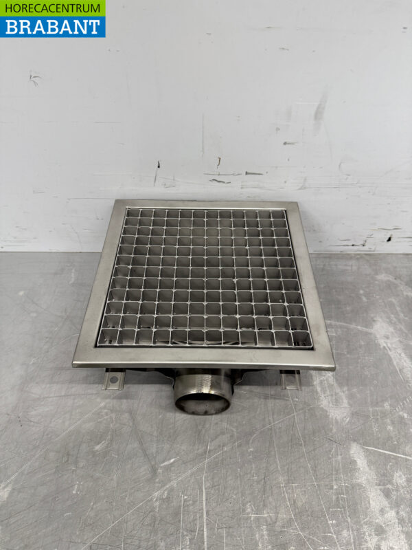 Siphon de sol Combisteel en acier inoxydable 30 x 30 x 14 cm Horeca
