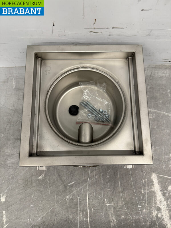 Siphon de sol Combisteel en acier inoxydable 30 x 30 x 14 cm Horeca – Image 5
