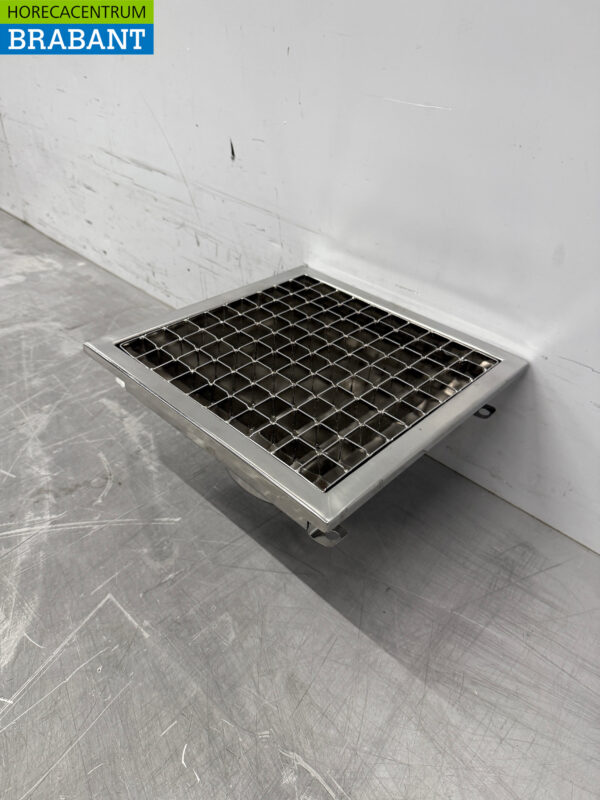 Siphon de sol Combisteel en acier inoxydable 30 x 30 x 17,5 cm Horeca – Image 2