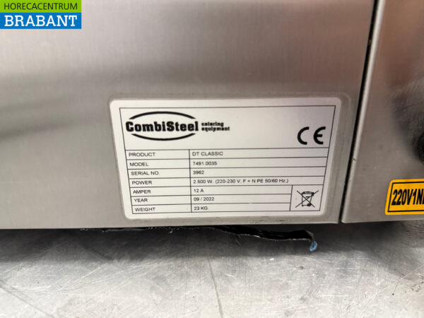 Combisteel acier inoxydable Grille-pain Grille-pain Four à tapis 230V Horeca – Image 6