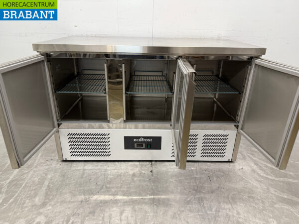 Etabli réfrigéré Ecofrost en acier inoxydable 3 portes 136,5 cm 230V Horeca – Image 4