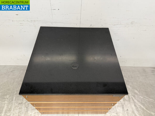 Caisse en acier inoxydable Combisteel 80 x 80 x 82 cm Restauration – Image 4