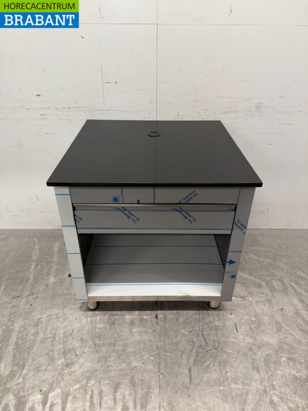 Caisse en acier inoxydable Combisteel 80 x 80 x 82 cm Restauration – Image 5