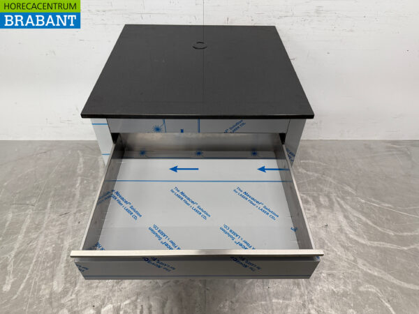 Caisse en acier inoxydable Combisteel 80 x 80 x 82 cm Restauration – Image 6