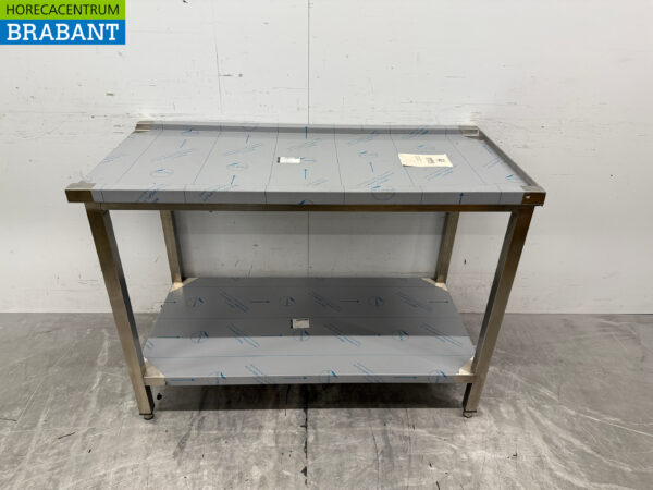 Acier inoxydable Table d'égouttage T.B.V. Lave-vaisselle coulissant 120 cm Horeca