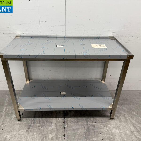 Acier inoxydable Table d'égouttage T.B.V. Lave-vaisselle coulissant 120 cm Horeca