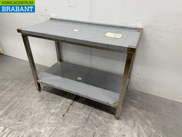 Acier inoxydable Table d'égouttage T.B.V. Lave-vaisselle coulissant 120 cm Horeca – Image 3