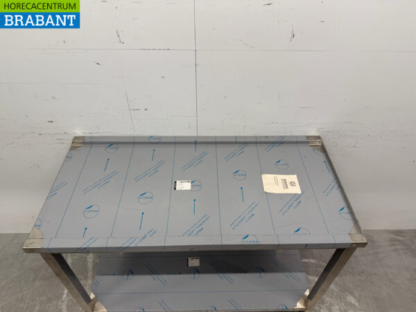 Acier inoxydable Table d'égouttage T.B.V. Lave-vaisselle coulissant 120 cm Horeca – Image 4