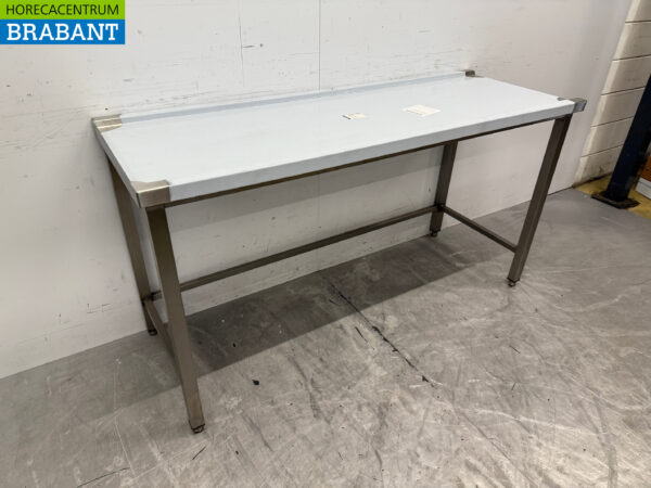 Acier inoxydable Table d'égouttage pour lave-vaisselle à poussoir 160 cm Horeca – Image 3