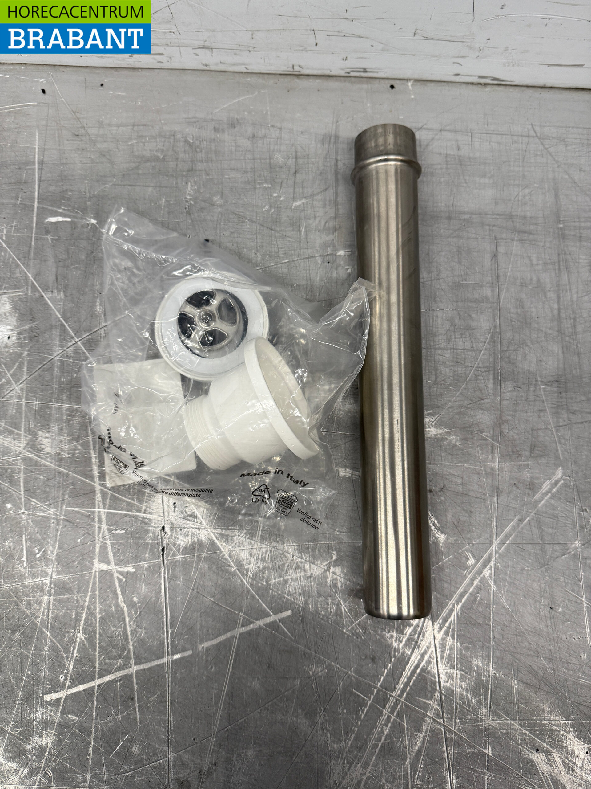 Table d'alimentation en acier inoxydable pour lave-vaisselle à poussoir 140 cm Restauration – Image 5