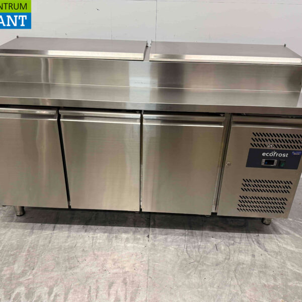 Saladette EcoFrost en acier inoxydable 3 portes 179,5 cm 230V Horeca