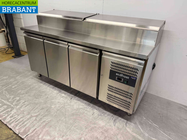 Saladette EcoFrost en acier inoxydable 3 portes 179,5 cm 230V Horeca – Image 2