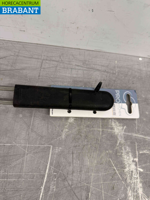 Pelle à frites en acier inoxydable ronde avec poignée en plastique Restauration – Image 3