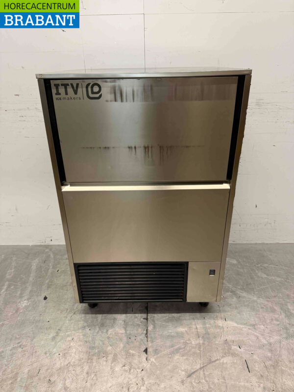 Machine à glaçons ITV en acier inoxydable 75 kg par jour 37 kg bunker 230V Horeca