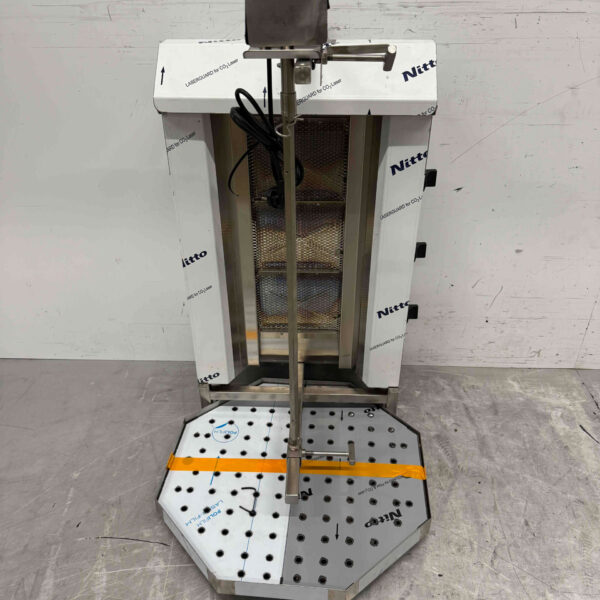 Acier inoxydable Combisteel Gyros Grill Donerergrill 3 brûleurs Moteur au-dessus Gas Catering