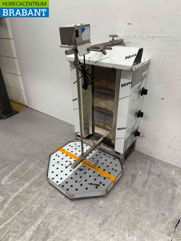 Acier inoxydable Combisteel Gyros Grill Donerergrill 3 brûleurs Moteur au-dessus Gas Catering – Image 2