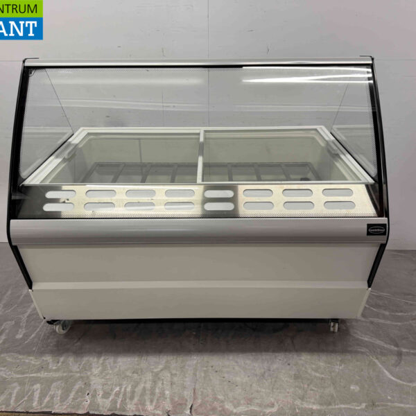 Mobile Combisteel Hawai scoop ice cream display case 16 bins 230V Horeca