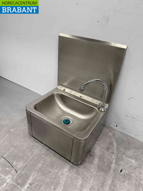 Évier Combisteel en acier inoxydable avec commande au genou Horeca – Image 3
