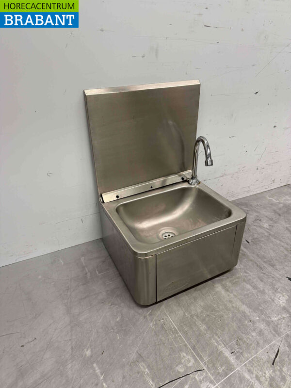 Évier Combisteel en acier inoxydable avec commande au genou Horeca – Image 2