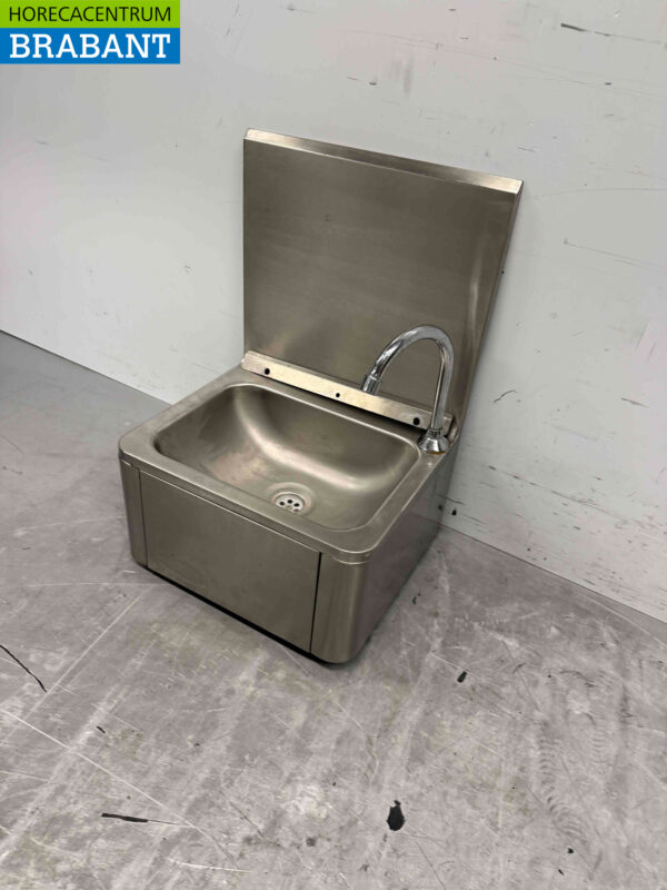 Évier Combisteel en acier inoxydable avec commande au genou Horeca – Image 3