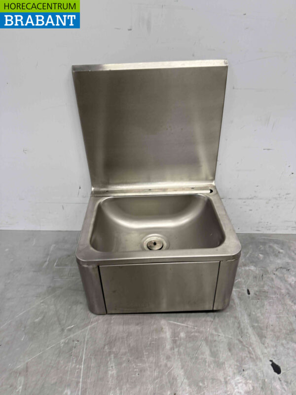 Évier Combisteel en acier inoxydable avec commande au genou Horeca