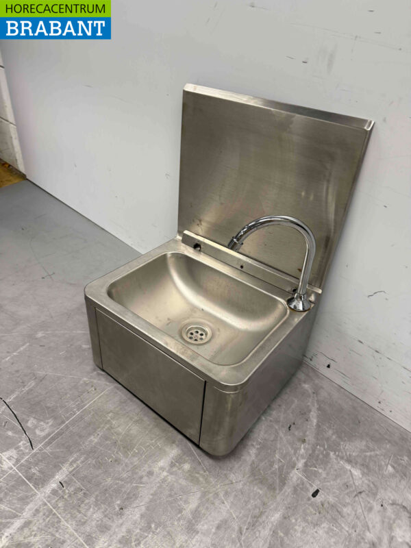 Évier Combisteel en acier inoxydable avec commande au genou Horeca – Image 3