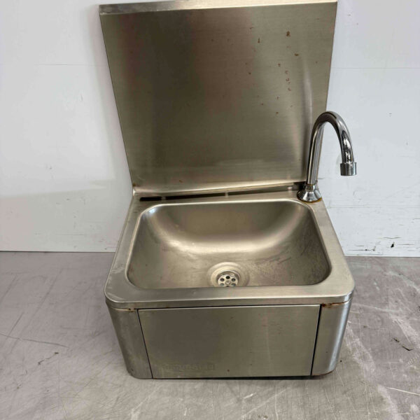 Évier Combisteel en acier inoxydable avec commande au genou Horeca