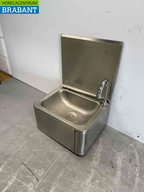 Évier Combisteel en acier inoxydable avec commande au genou Horeca – Image 3