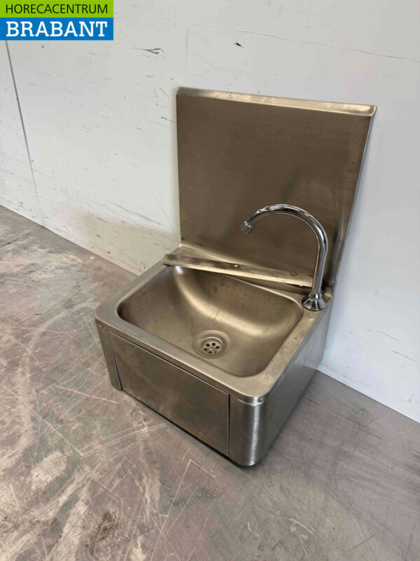 Évier Combisteel en acier inoxydable avec commande au genou Horeca – Image 3